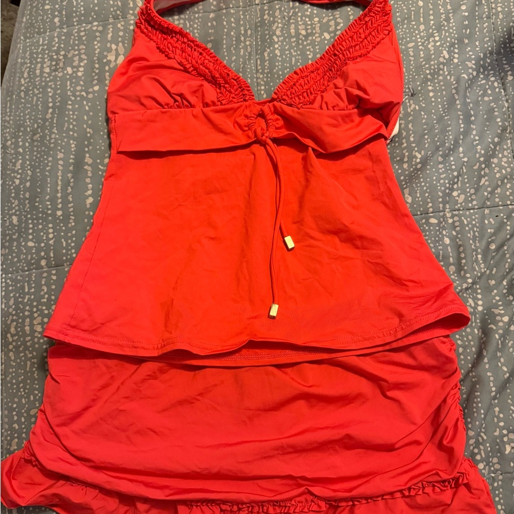 Kenneth Cole Reaction Vibrant Orange Swim Chemise